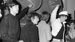 Los Beatles promocionando vino de Jerez
Los Beatles en España