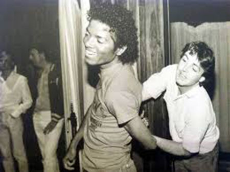 Paul McCartney y Michael Jackson