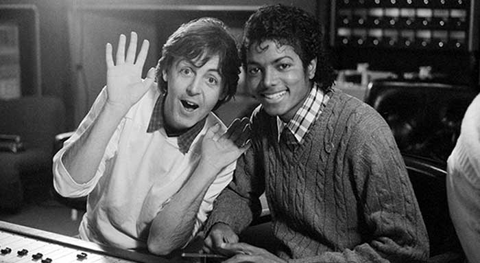 Paul McCartney y Michael Jackson