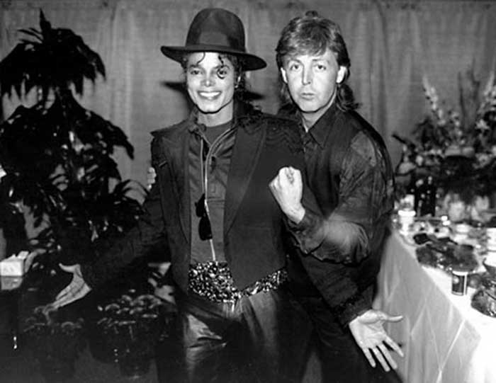 Paul McCartney y Michael Jackson