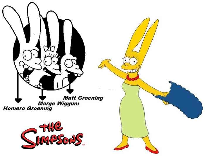 Las orejas de conejo de Los Simpson