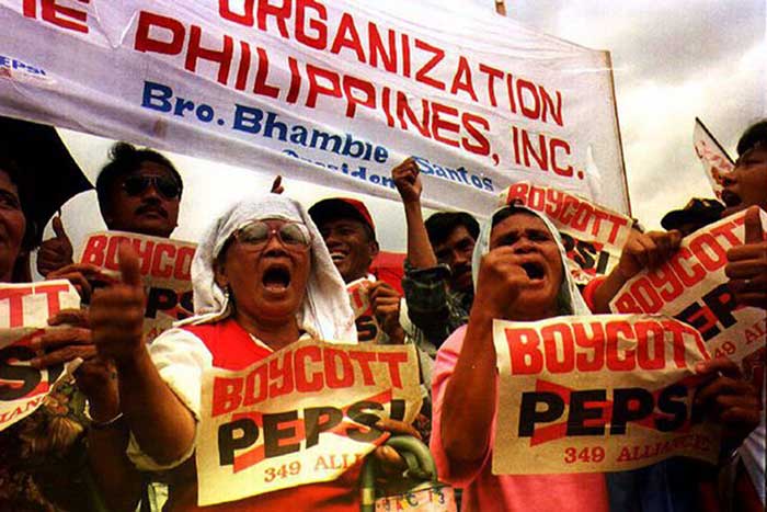 Protestas en Filipinas contra Pepsi 349