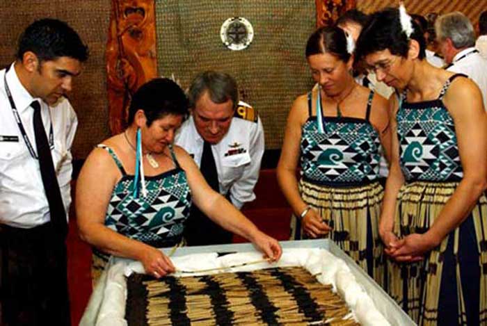 El histórico piupiu en el Navy Museum de Davenport