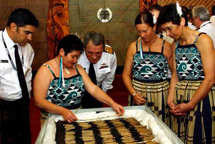 El histórico piupiu en el Navy Museum de Davenport 