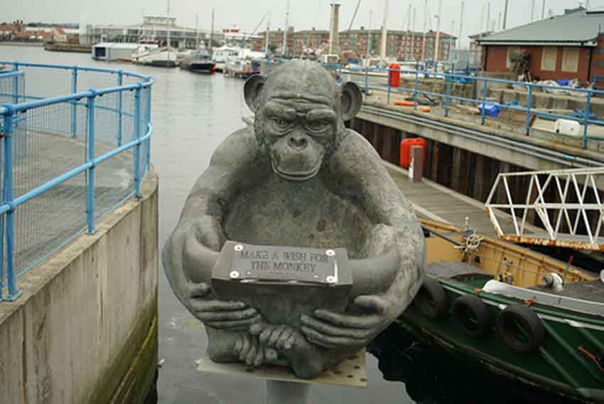 Estatua del mono en Hartlepool