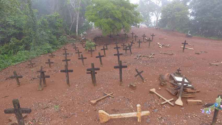 El cementerio de Fordlandia en la actualidad