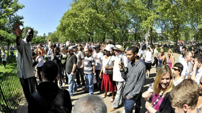  Speaker's corner, Londres