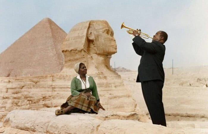 Louis Armstrong en Egipto el café de la historia